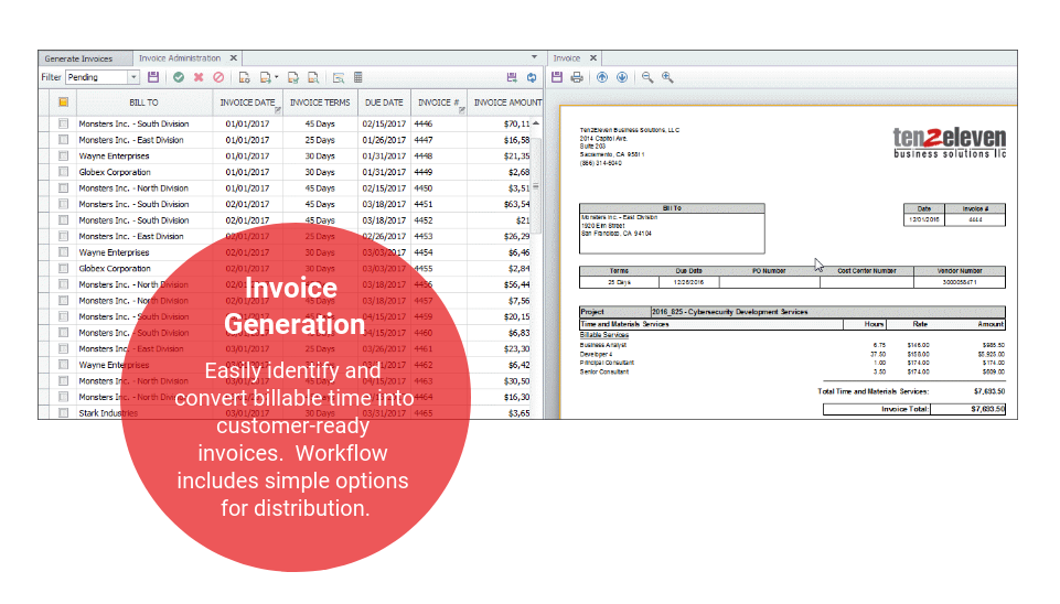 Finance Tour - Invoicing